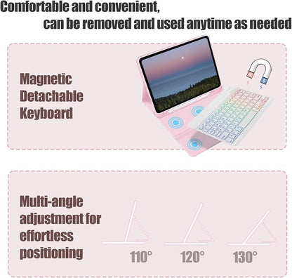 Keyboard Case for Samsung Galaxy Tab S10 FE / S9 FE 10.9 inch/Tab S9 / S8 / S7 - Image 4