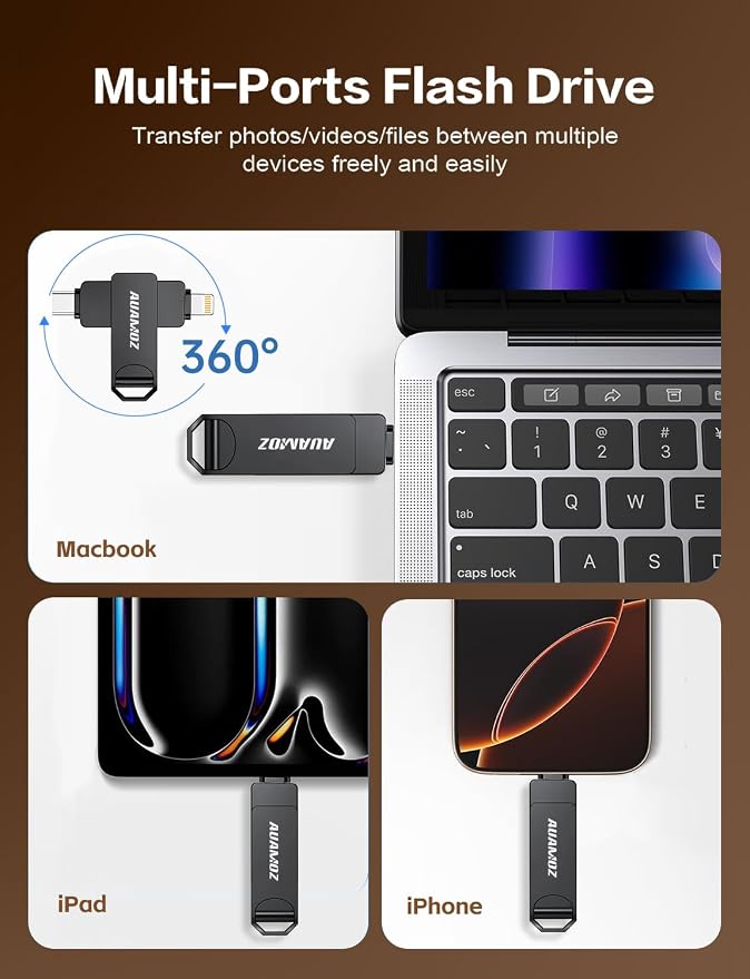 512GB Flash Drive Intended for iPhone, Memory Stick Storage Files Photos Videos - Image 2