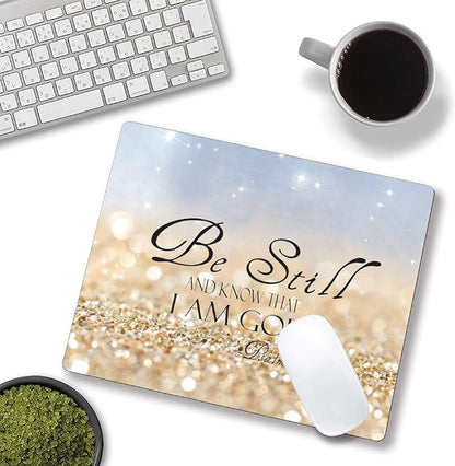 Christian Bible Verses Square Waterproof Mouse Pad Non-Slip Rubber Base - Image 4