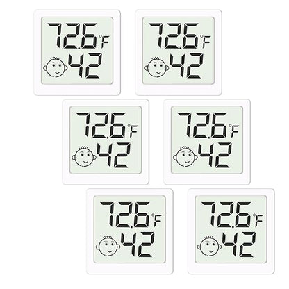 Mini Humidity Meter Hygrometer 6 Pack Room Thermometer Indoor Digital by Unknown