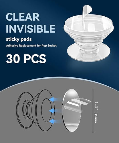 30 Pack Super Sticky Adhesive, 1.4 Inch Non-Damaging Double Sided Tapes - Image 2