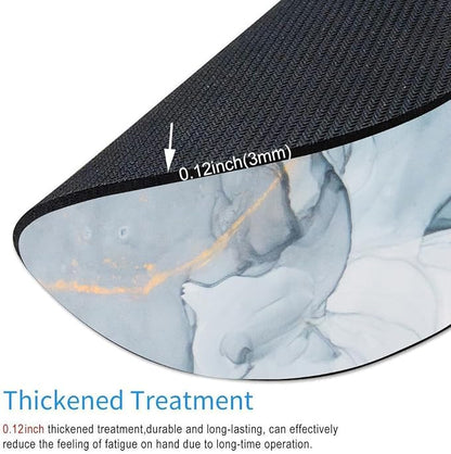Modern Marbling Round Mouse pad Customized Mousepad Non-Slip Rubber Base Mouse - Image 3