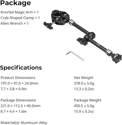 SMALLRIG 12.9 Inches Magic Arm Clamp, - Image 9