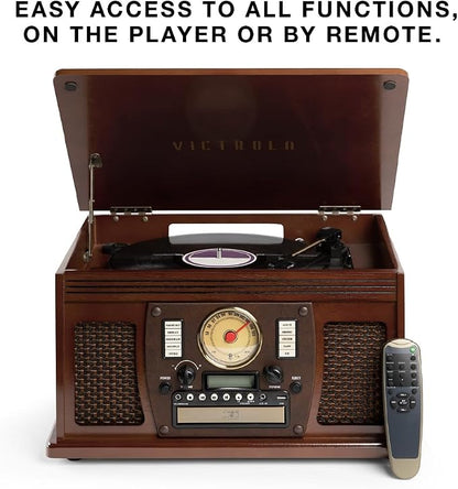 Victrola Navigator 8-in-1 Bluetooth Record Player - Image 3