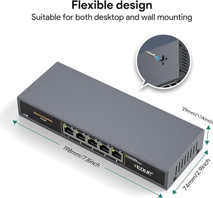 Ethernet Switch 2.5 Gigabit, 5 Ports Multi-Gigabit Ethernet Switch, Plug & Play - Image 3