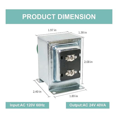 24V 40VA Doorbell Transformer - Image 4