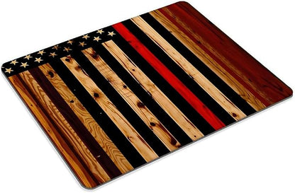 Wood American Flag Mouse pad Customized Mousepad Non-Slip Rubber Base Mouse Pads - Image 2