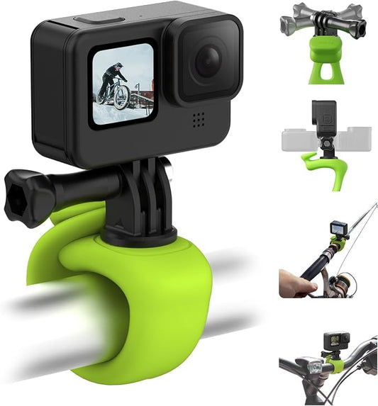 TELESIN Camera 360 Strap Mount Flexible Wrap Band Bike Motorcycle Handlebar by telesin
