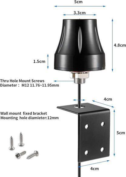 Waterproof Dual Band WiFi 2.4GHz 5GHz 5.8GHz Outdoor 5dBi RP-SMA/SMA Male - Image 2