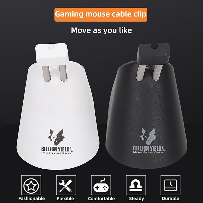 Gaming Mouse Bungee, Mouse Cord Holder and Cable Management Device - Image 2