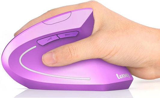 Lekvey Ergonomic Mouse, Wireless Vertical Mouse Rechargeable 2.4 GHz Optical by Lekvey