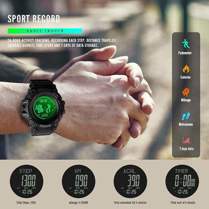 SKMEI Compass Watch Army, Digital Outdoor Sports Watch - Image 7