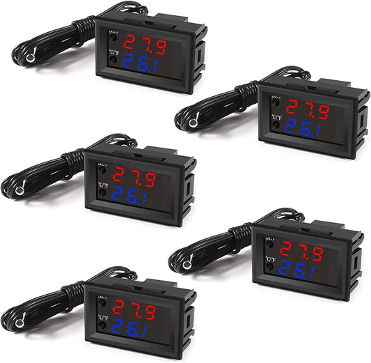 UMLIFE 5PCS 12V Electronic Temperature Controller Programmable -50 to 110 by UMLIFE