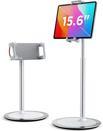 SAIJI Tablet Stand Holder, Height Adjustable Portable Monitor Stand, 360 Degree by SAIJI