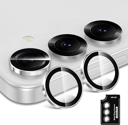 for Samsung Galaxy S25 Camera Lens Protector, Individual Metal Ring Tempered - Image 2