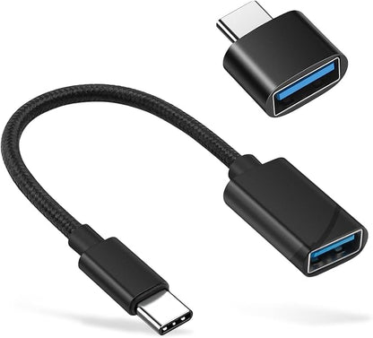 BORLTER CLAMP USB C to USB 2.0 Adapter, Type-C OTG Cable USB Type C Male to USB by BORLTERCLAMP