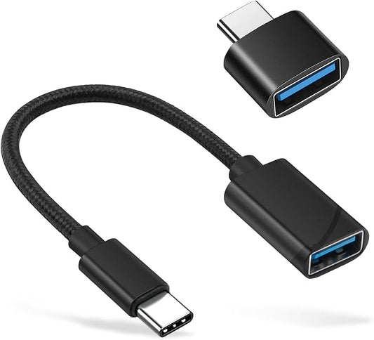 BORLTER CLAMP USB C to USB 2.0 Adapter, Type-C OTG Cable USB Type C Male to USB by BORLTERCLAMP