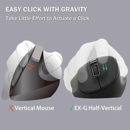 ELECOM Left Hand Wireless Ergonomic Mouse, 2.4GHz - Image 4