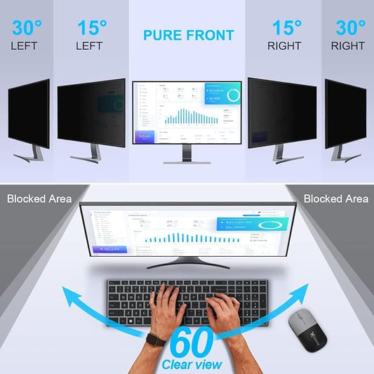 [3-Pack 24 Inch Privacy Screen for Monitor Computer Screen Privacy Filter for - Image 2