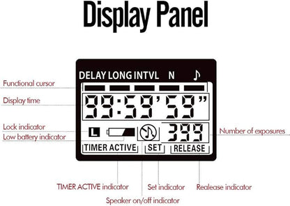PHOTOOLEX Intervalometer Digital Camera Remote Shutter Release Controller LCD - Image 4