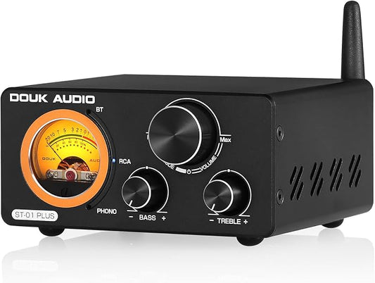 Douk Audio 2 Channel TPA3255 Bluetooth Amplifier 300W x2, Turntable Phono Amp by DoukAudioNobsound