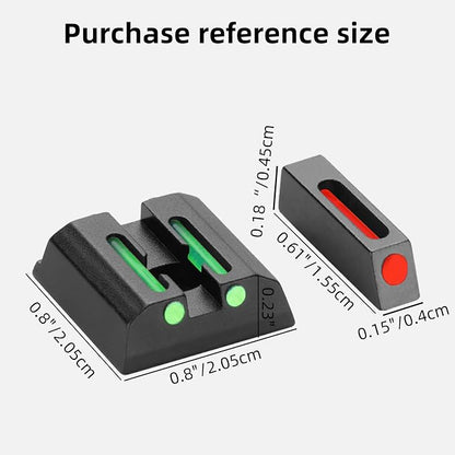 No-Tritium Fiber Optic Red/Green Sights - Image 4