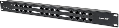 INTELLINET NETWORK SOLUTIONS 24-Port 12-Port RJ45 Data in and 12-Port RJ45 Data by IntellinetNetworkSolutions