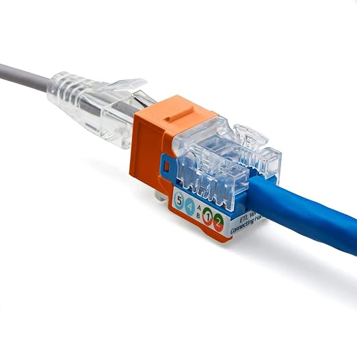 trueCABLE Cat6 Keystone Jack, Unshielded, 90 Degree Punch-Down, PoE++ 100W - Image 7