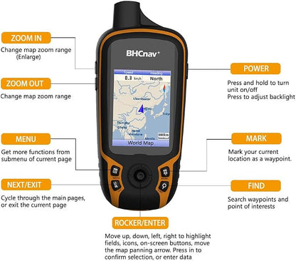 NAVA F30 Handheld GPS Navigation Device, Colorful Map Display, Land Accuracy - Image 3