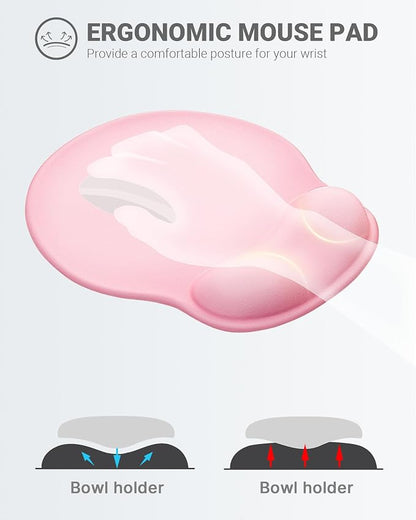 Ergonomic Mouse Pad with Wrist Rest, Large Mousepad, Office Wrist Support Mouse - Image 2