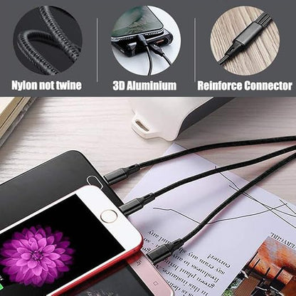 Multi USB Charging Cable 3A, 3 in 1 Fast Charger Cord Connector - Image 7
