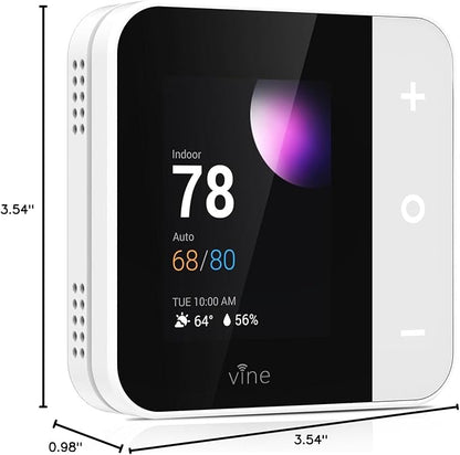 Vine Thermostat for Home with Touchscreen Color Display, WiFi Smart Thermostat - Image 10