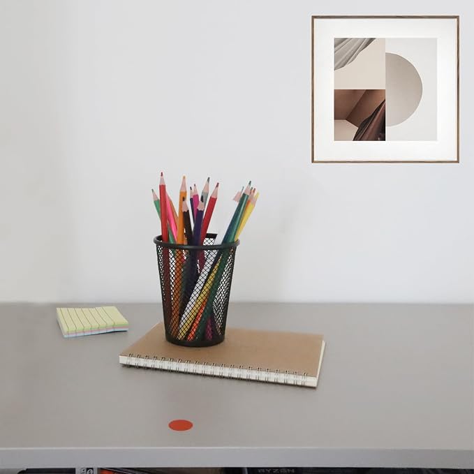 Desk Pencil Pen Holder, Wire Mesh Pen Cup Holder - Image 7