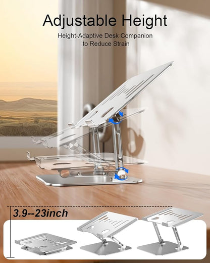 Laptop Stand for Desk Adjustable Computer Stand Foldable Laptop Riser Notebook - Image 3