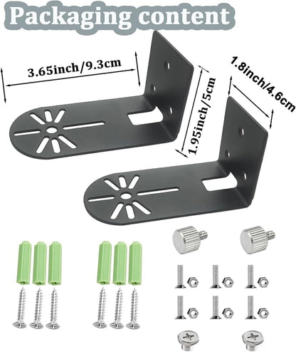 2Pack Metal Wall Mount Bracket for Wyze Cam Pan V3/V2, Wyze Cam V4/V3/V2 - Image 4