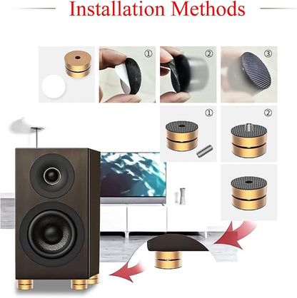 Audiocrast HiFi Speaker Spikes Stand Feet Shock Absorber Feet Pads Isolation - Image 5