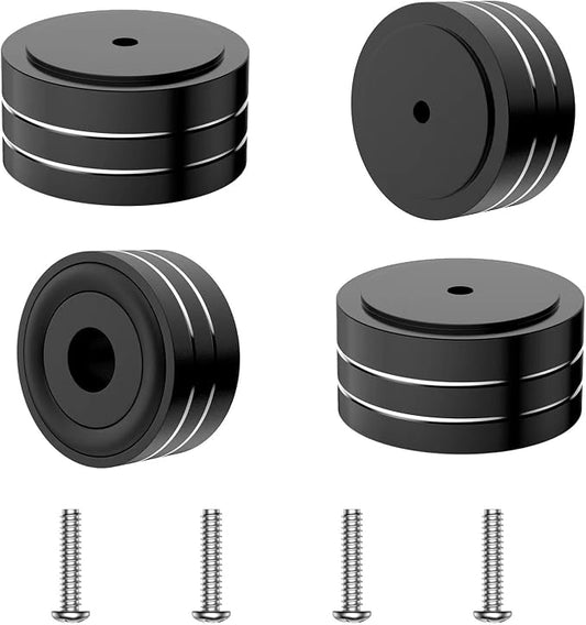 Tertullus 4 Pcs HiFi Speaker Isolation Feet 40x20mm Aluminum Speaker Spike Pad by Tertullus