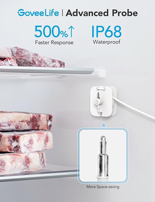 GoveeLife Freezer Thermometer Alarm, Smart Bluetooth Temperature Monitor Sensor - Image 2