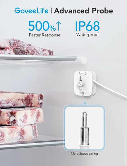 GoveeLife Freezer Thermometer Alarm 2 Pack, Smart Bluetooth Temperature Monitor - Image 2