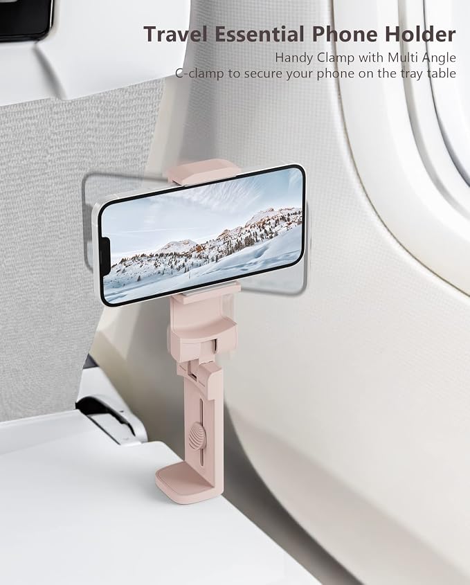 MiiKARE Travel Essentials Airplane Phone Holder, Universal Handsfree Phone Mount - Image 3