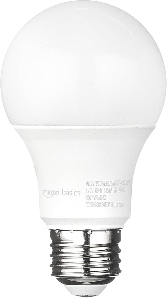 Amazon Basics A19 Dusk to Dawn Sensor LED Light Bulb, 60W Equivalent, 9W Energy - Image 2