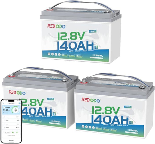 Redodo 12V 140Ah LiFePO4 Battery Group31, 10-Year Lifespan, 150A BMS & by PrimeDayRedodoSaveup55
