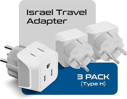 Ceptics Israel Plug Adapter - 2 in 1 Type H Adapter - Image 2