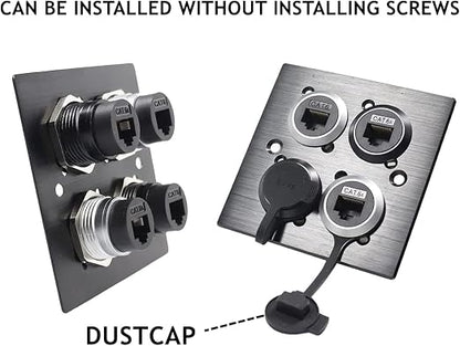 PENGLIN 5PCS RJ45 Panel Mount Connector, Double Head CAT6/5e /5 Ethernet LAN - Image 5