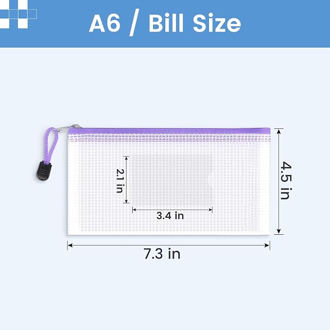 Sooez 24 Pack Mesh Zipper Pouch Bags - Image 2