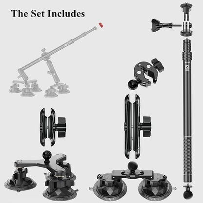 BRCOVAN Suction Cup Car Camera Mount Kit - Image 4