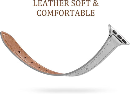 Charlam Slim Leather Band Compatible - Image 3