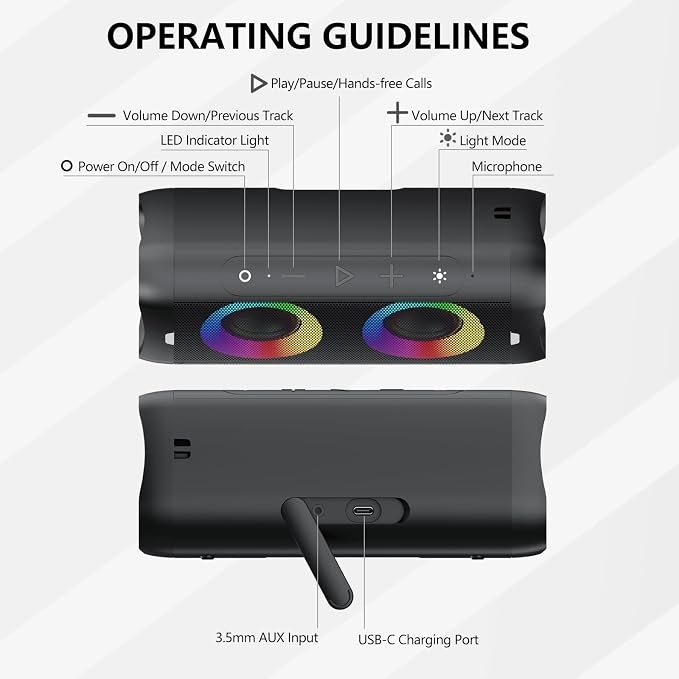 DONOW Portable Bluetooth Speaker - Image 7