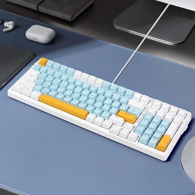Wireless Mechanical Keyboard, Triple Mode 2.4G/USB-C/BT Gaming Keyboards 100 - Image 2