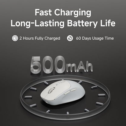 EWEADN Q5 Wireless Mouse, Battery Level Display, Ergonomic Office Mouse - Image 6